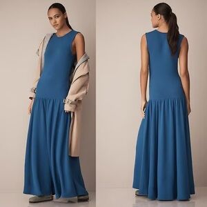 Anthropologie Daily Practice Blue Sleeveless Maxi Dress